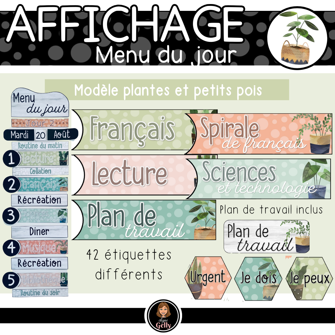 Menu du jour- Plantes&Petitspois