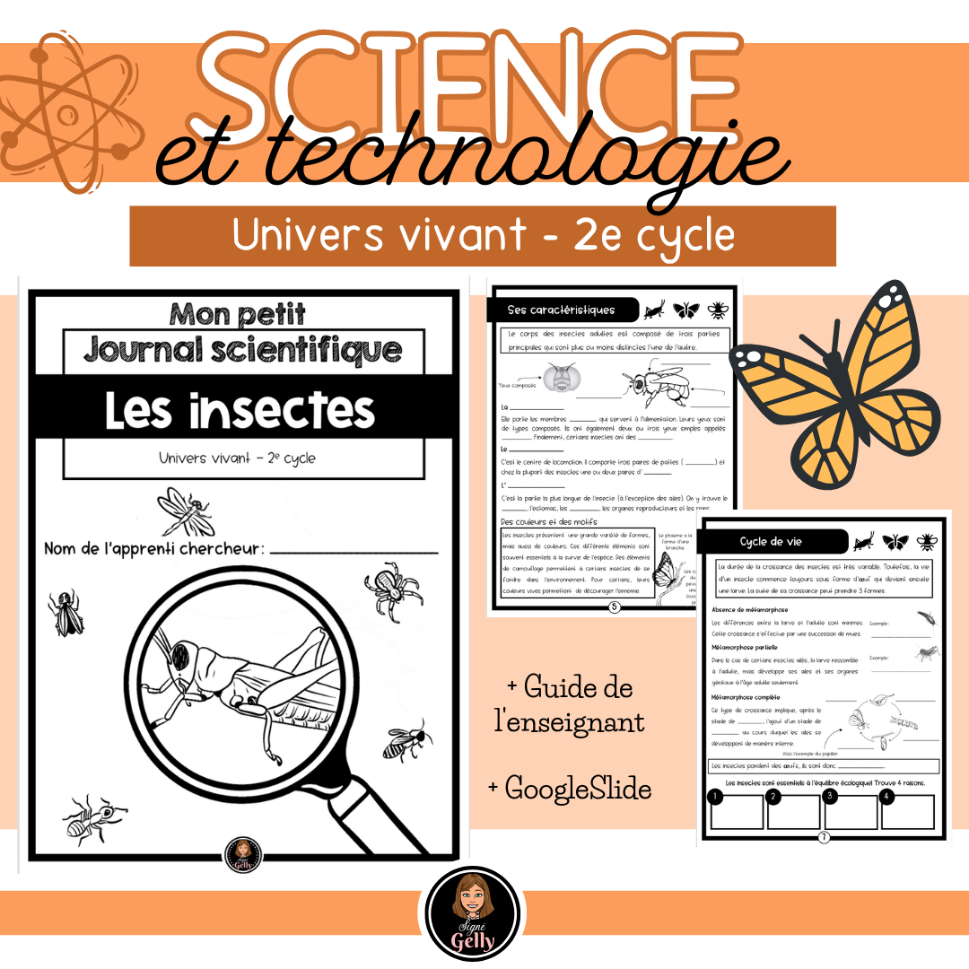 Mon petit journal scientifique- Les insectes