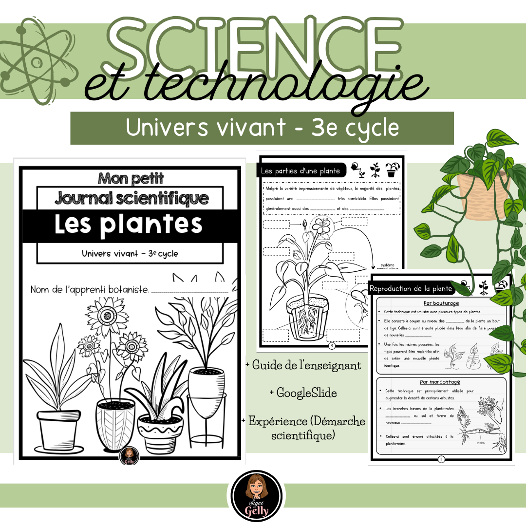 Mon petit journal scientifique- La plante