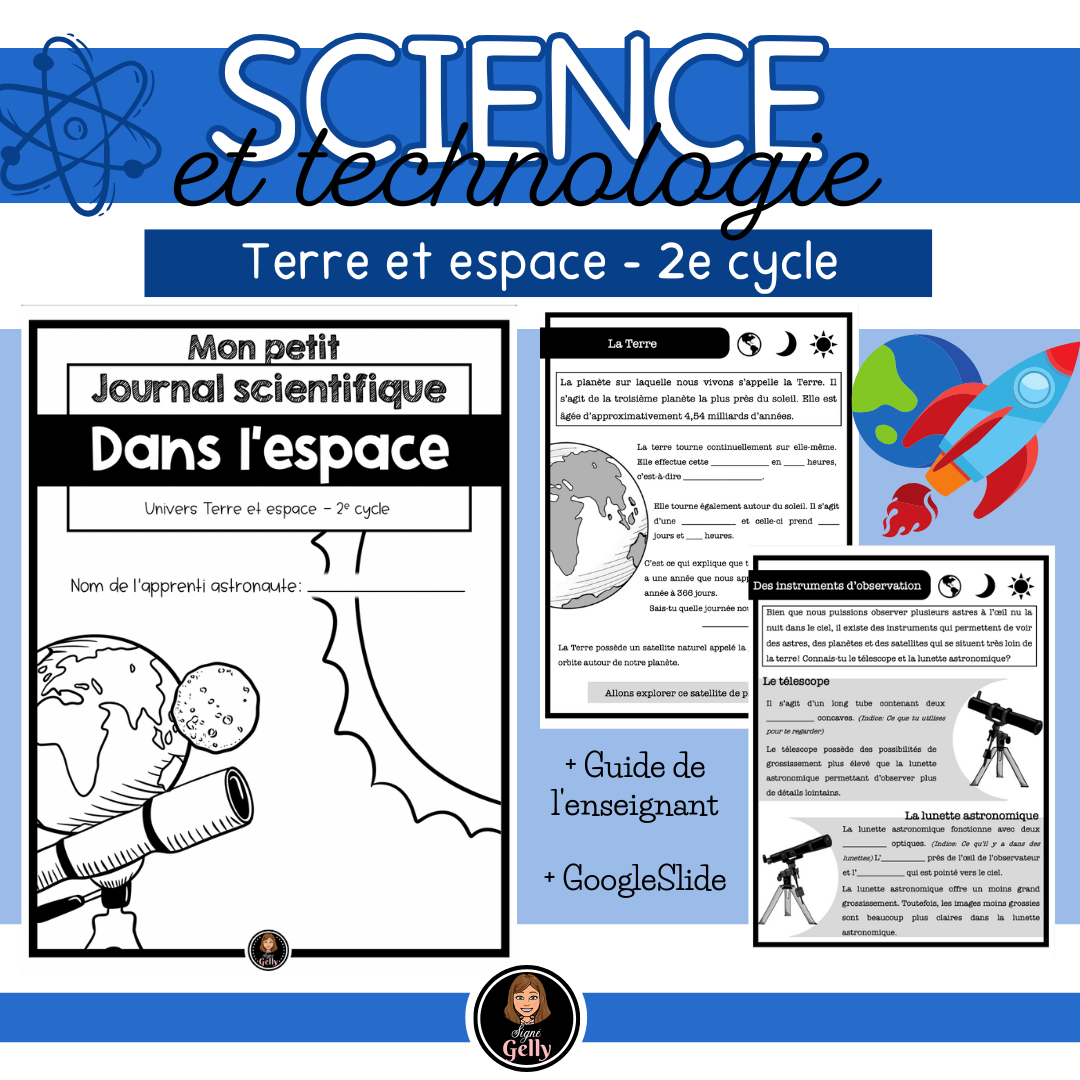 Mon petit journal scientifique- L'espace