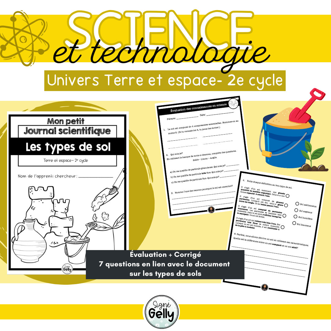 Évaluation sur les types de sols