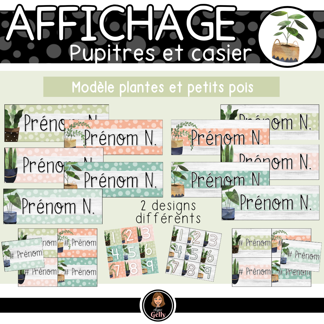 Identification pupitre - Plantes&Petitspois