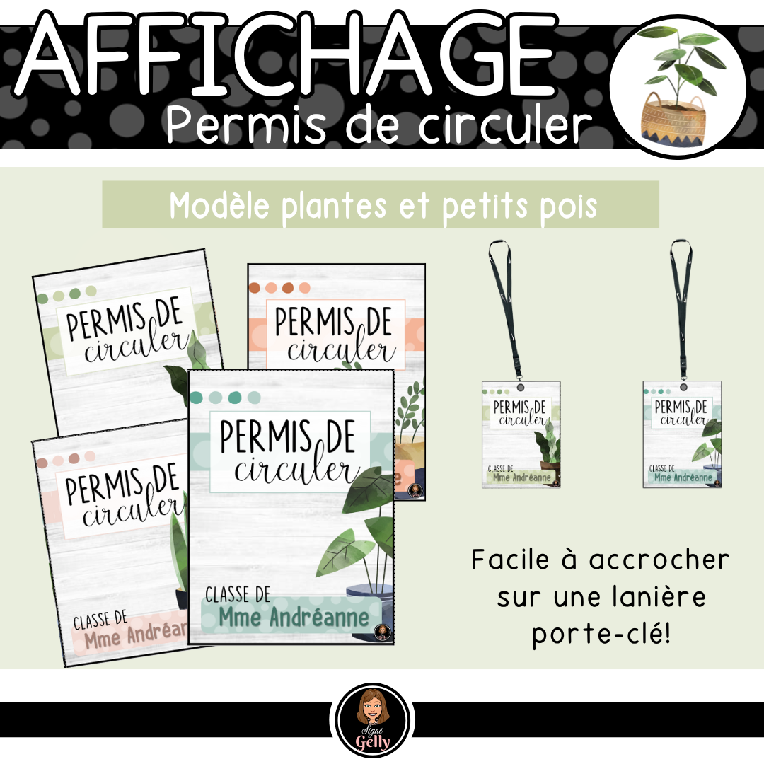 Permis de circuler - Plantes et petits pois