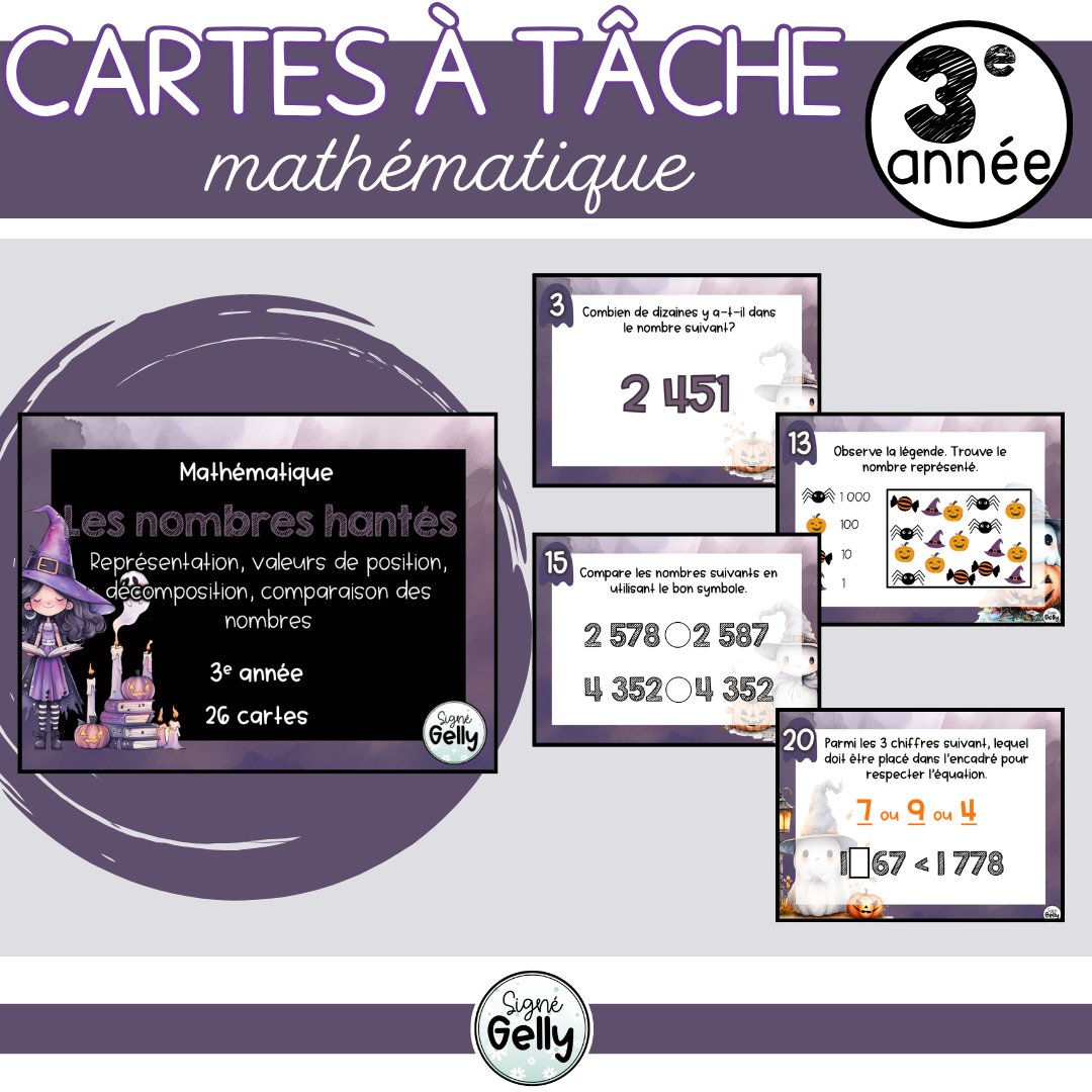 CAT- Les nombres hantés (3e année)