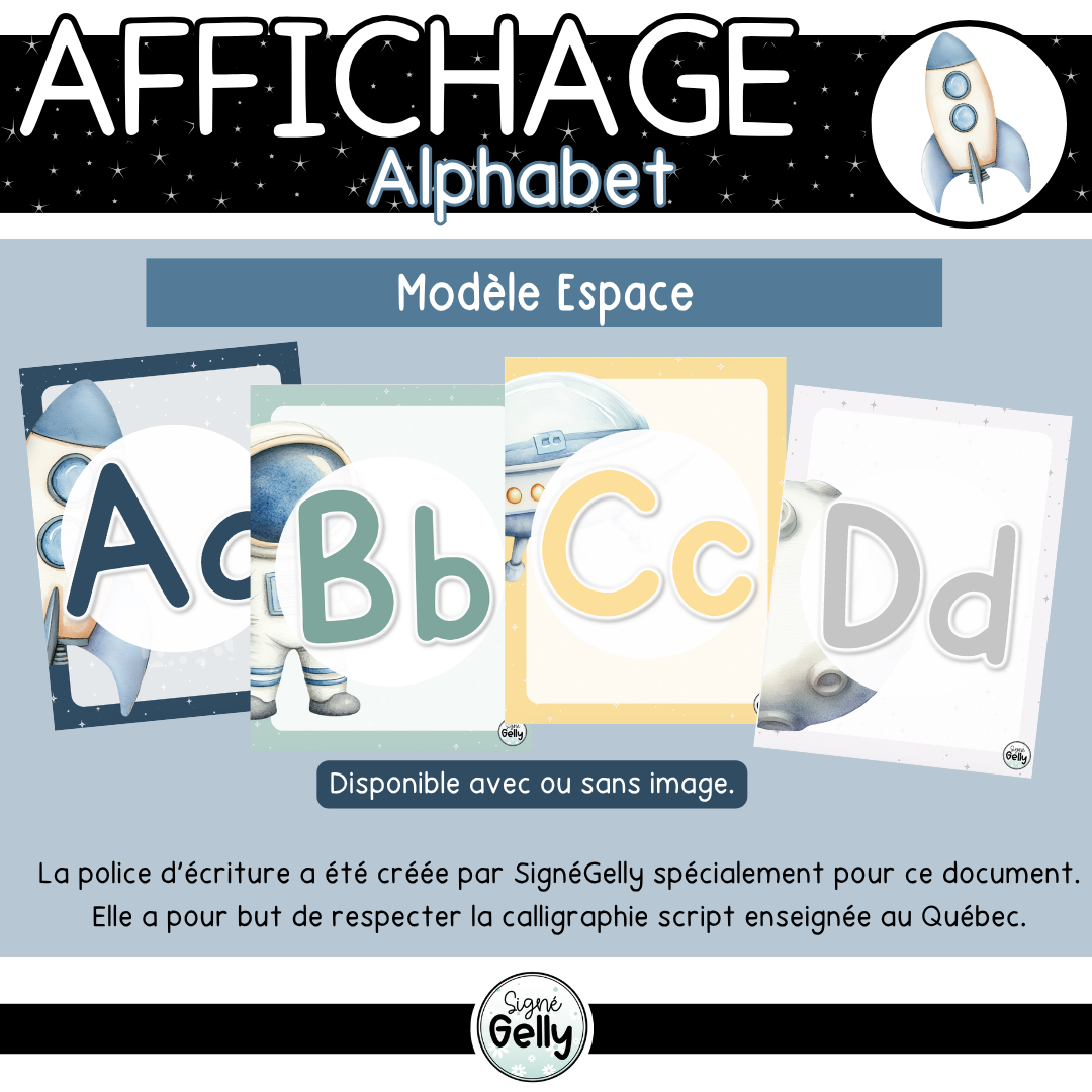 Alphabet- Espace