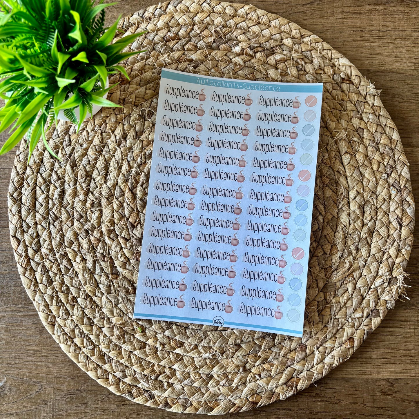 Autocollants- Suppléance