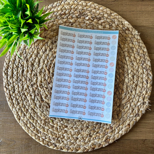 Autocollants- Suppléance