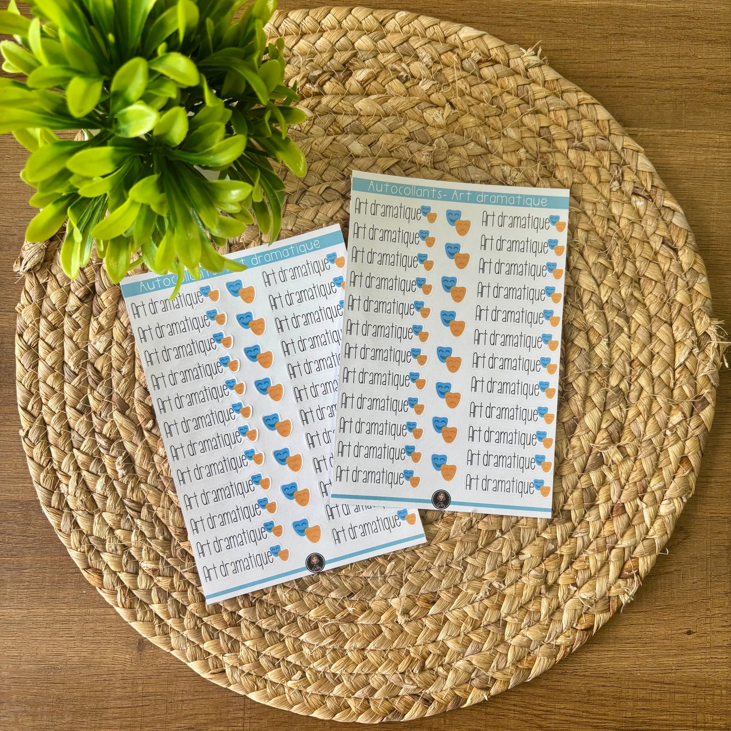 Autocollants- Art dramatique