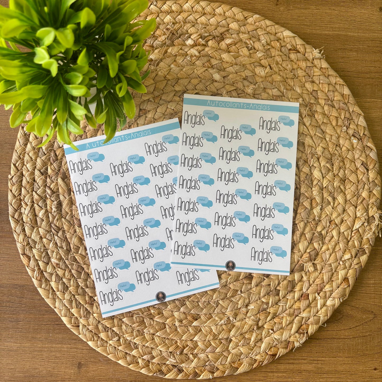Autocollants- Anglais