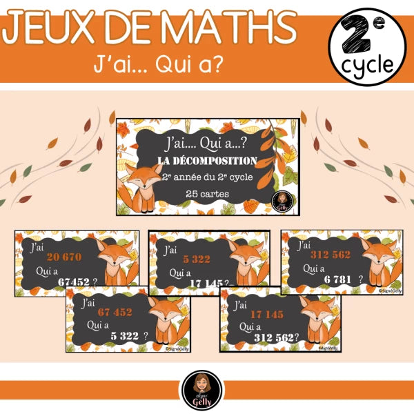 J'ai... Qui a? Lecture et décomposition