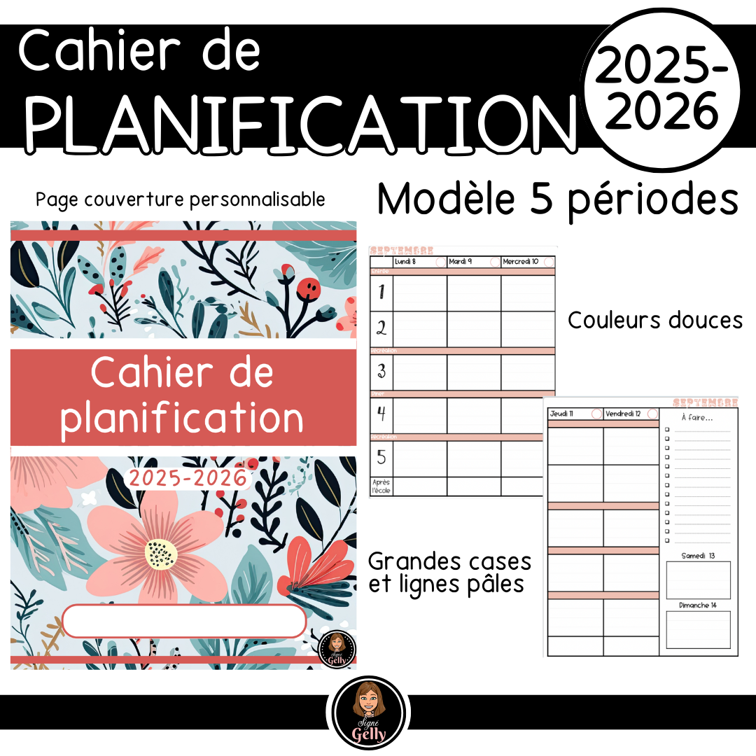 Planificateur 2025-2026- Primaire