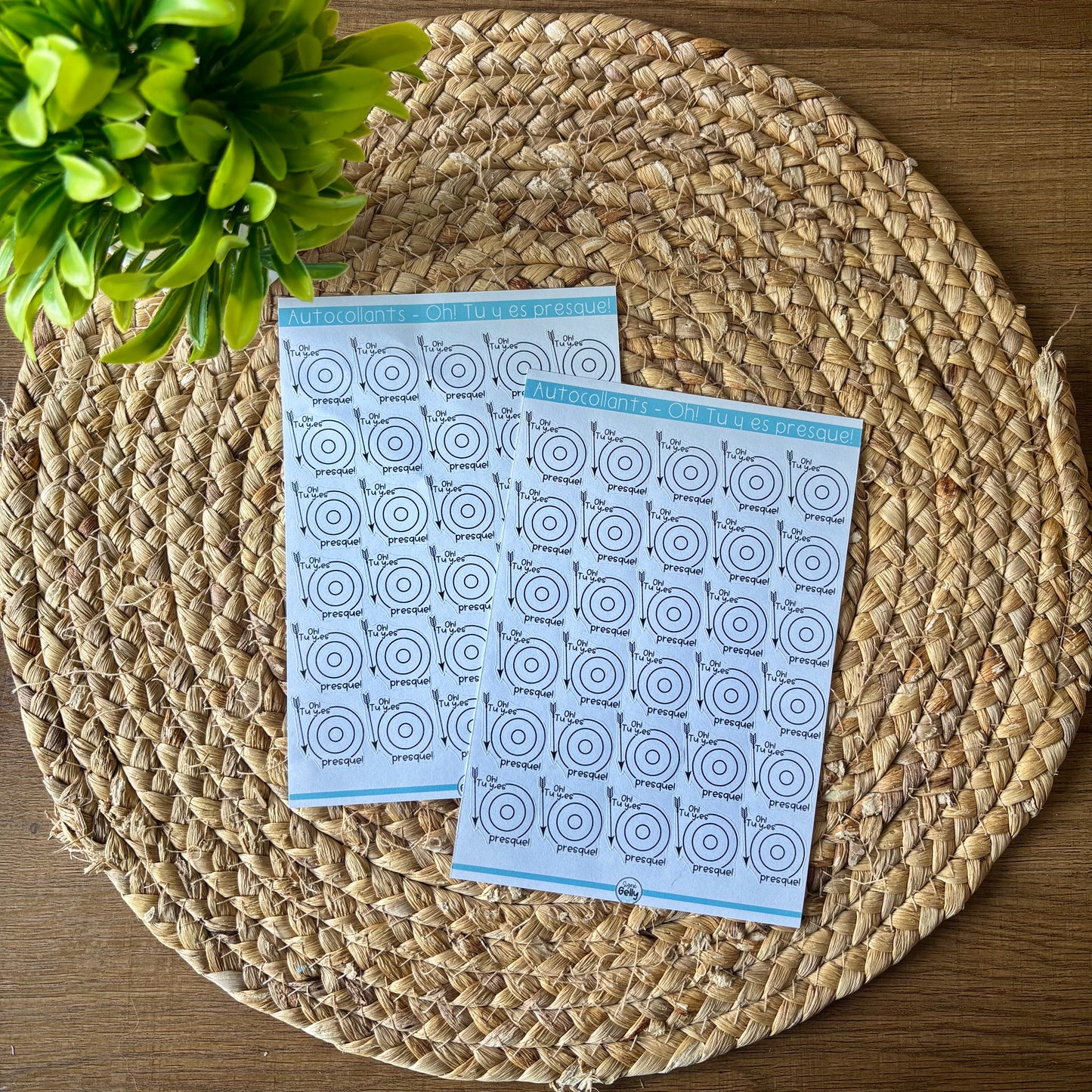 Autocollants- Oh! Tu y es presque!