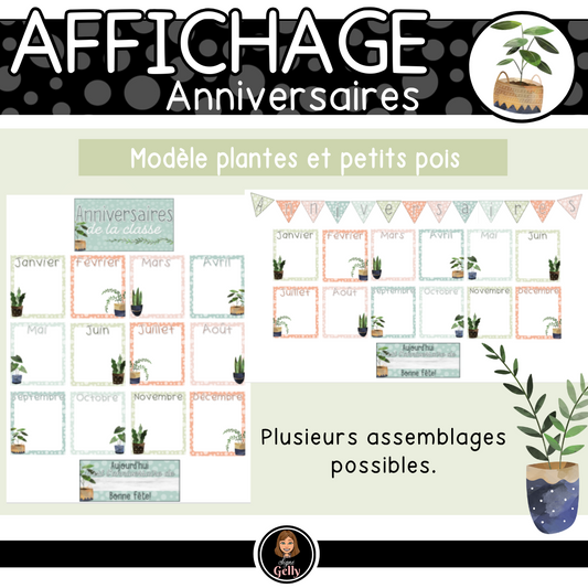 Anniversaires- Plantes et petits pois