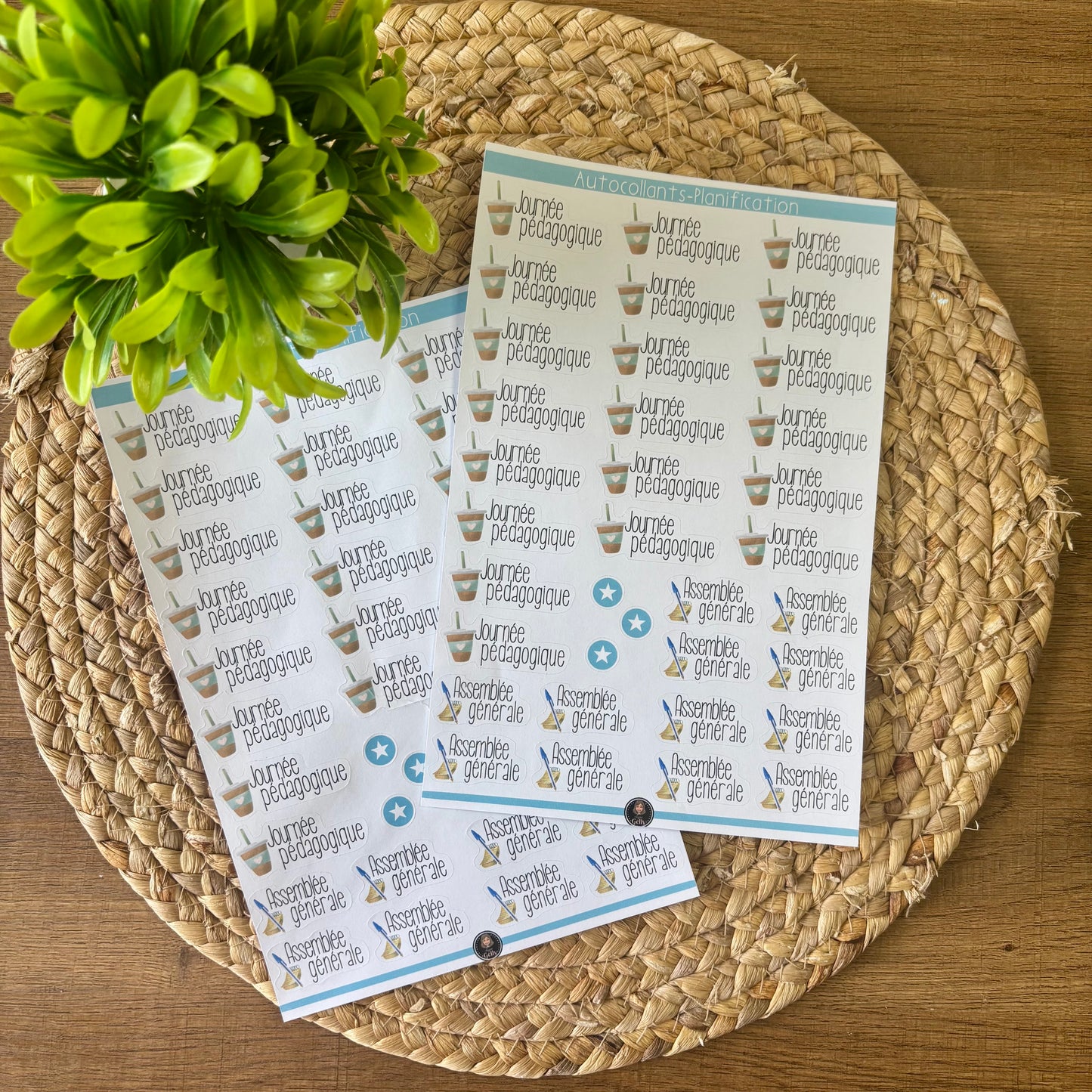 Autocollants- Planification