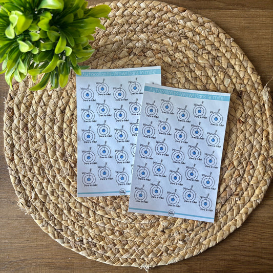 Autocollants- Wow! Dans le mille!