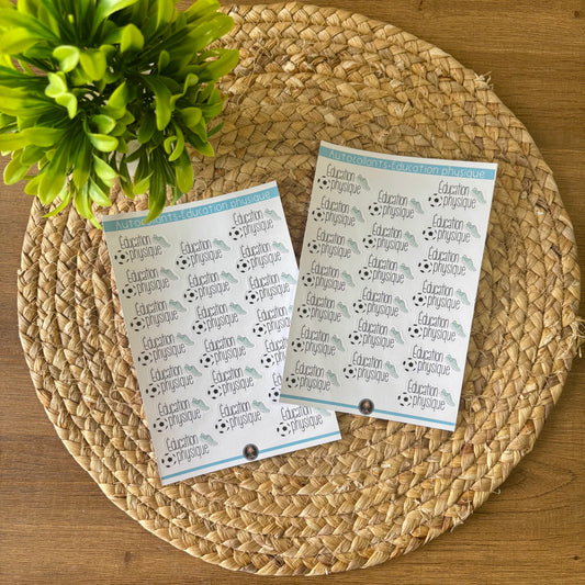 Autocollants- Éducation physique