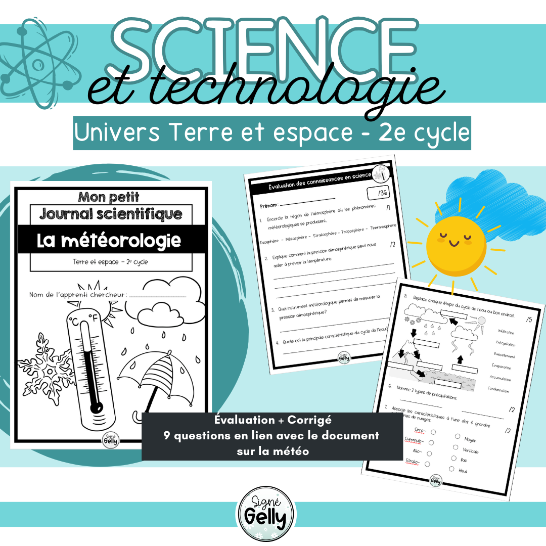 Évaluation sur la météorologie