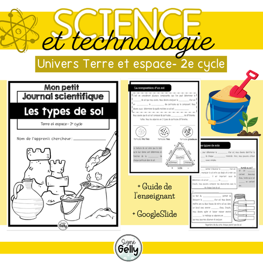 Mon petit journal scientifique- Type de sol