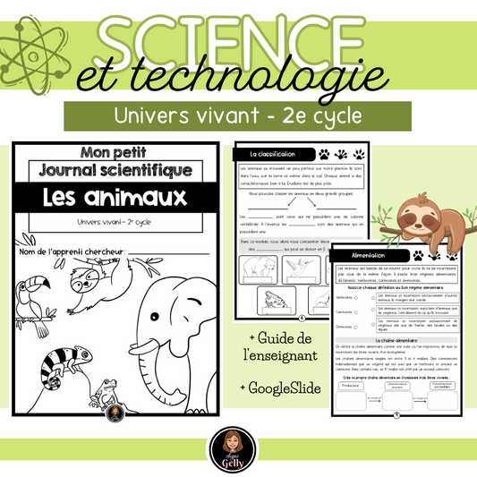 Mon petit journal scientifique- Les animaux