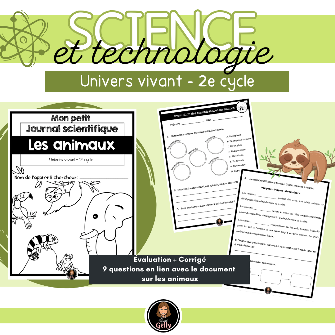 Évaluations sur les animaux