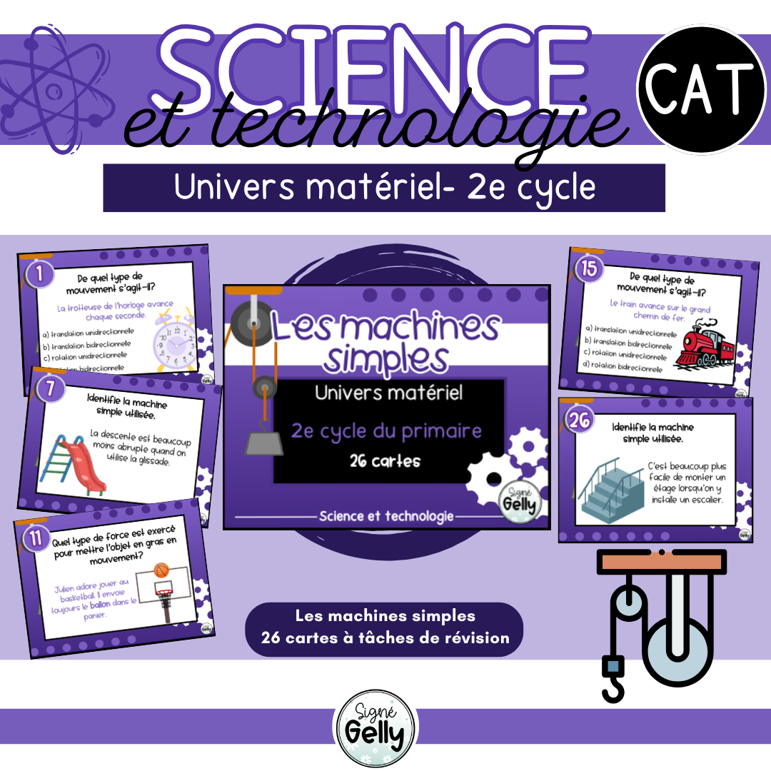 CAT- Les machines simples