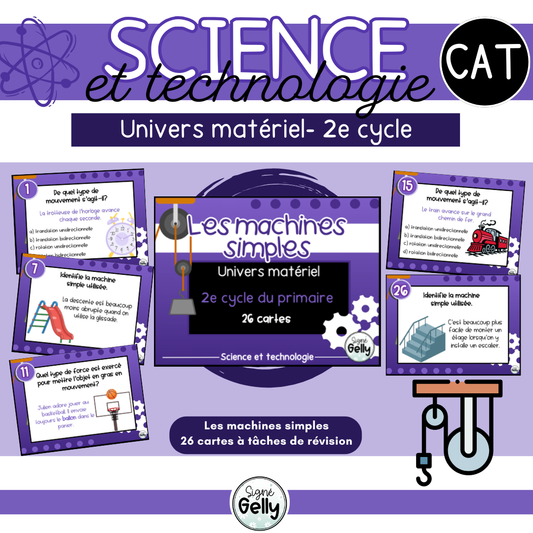 CAT- Les machines simples