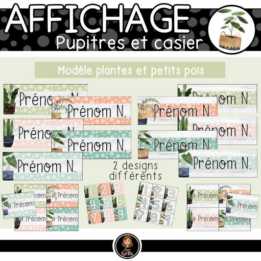 Identification pupitre - Plantes&Petitspois