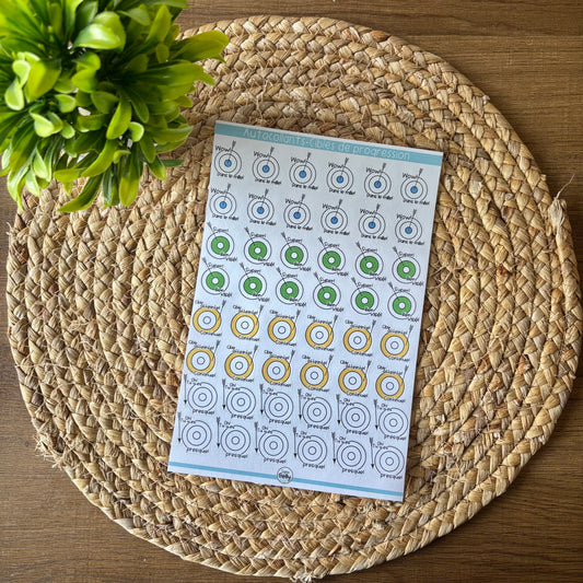 Autocollants- Cibles de progression