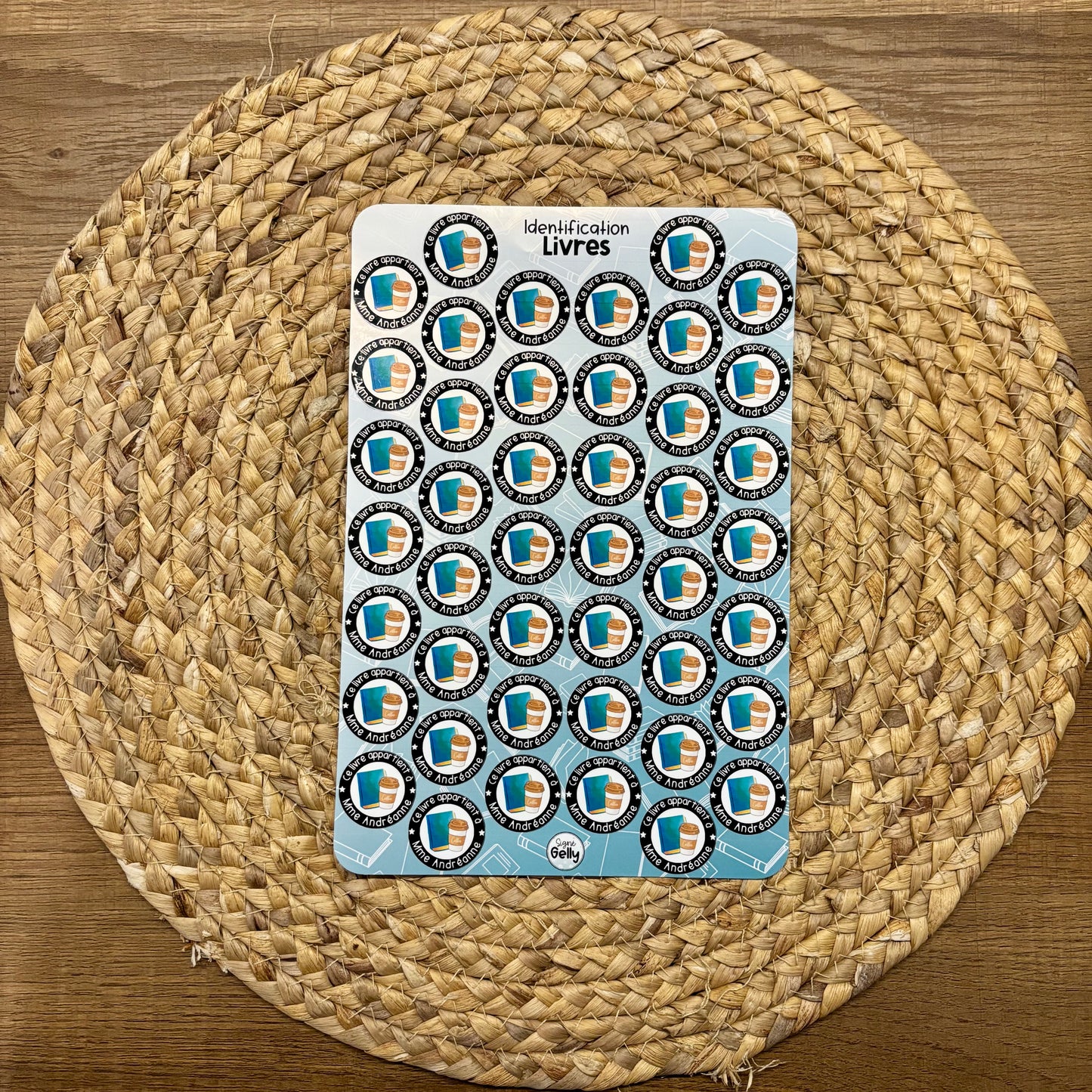 Autocollant- Identification de livres