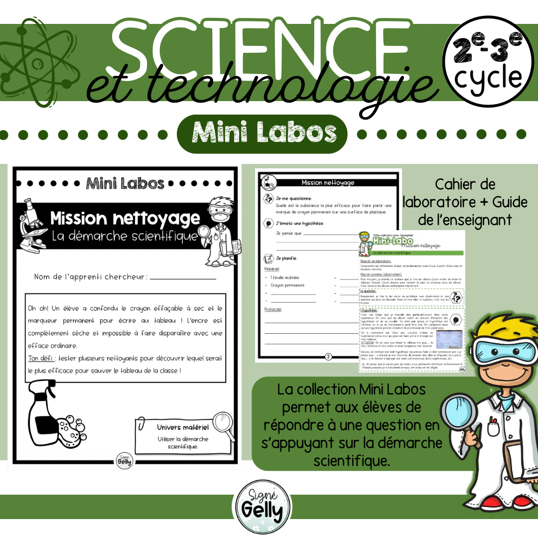 Mini labos  - Mission nettoyage