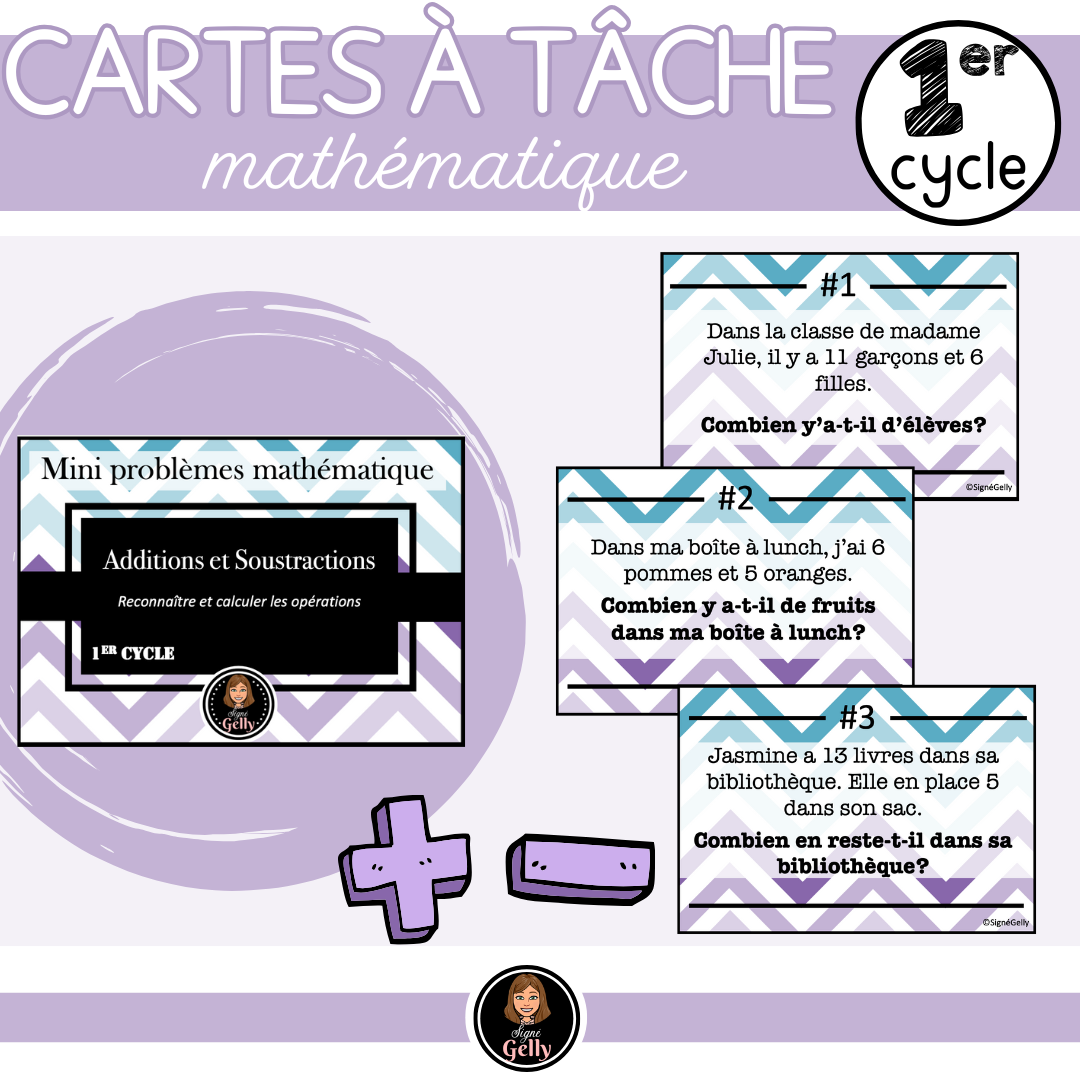 CAT-Mini-problèmes- Additions et soustractions