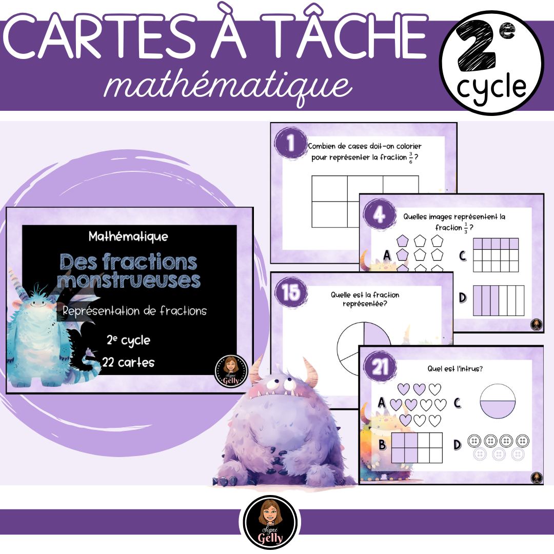 CAT- Des fractions monstrueuses – Signé Gelly