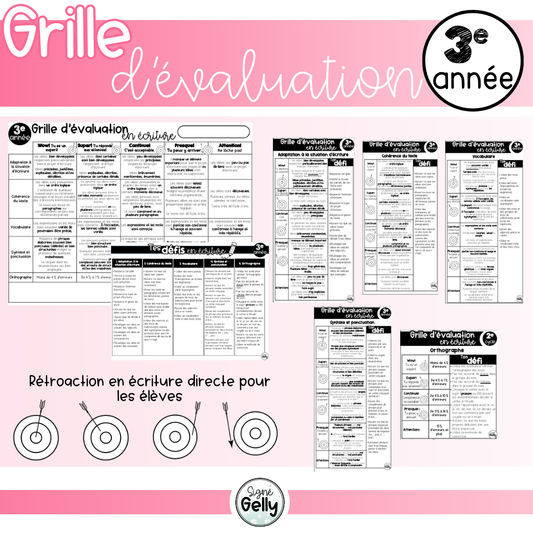Grille d'évaluation en écriture _ 3e année