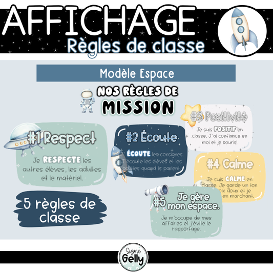 Nos règles de classe- Espace