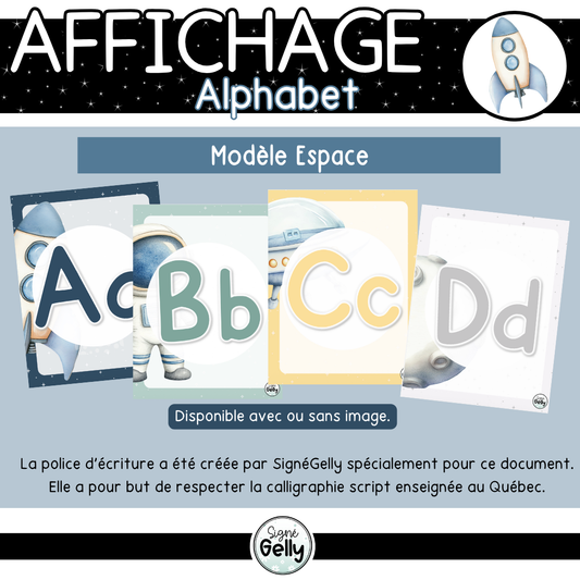 Alphabet- Espace