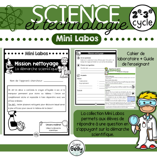 Mini labos  - Mission nettoyage