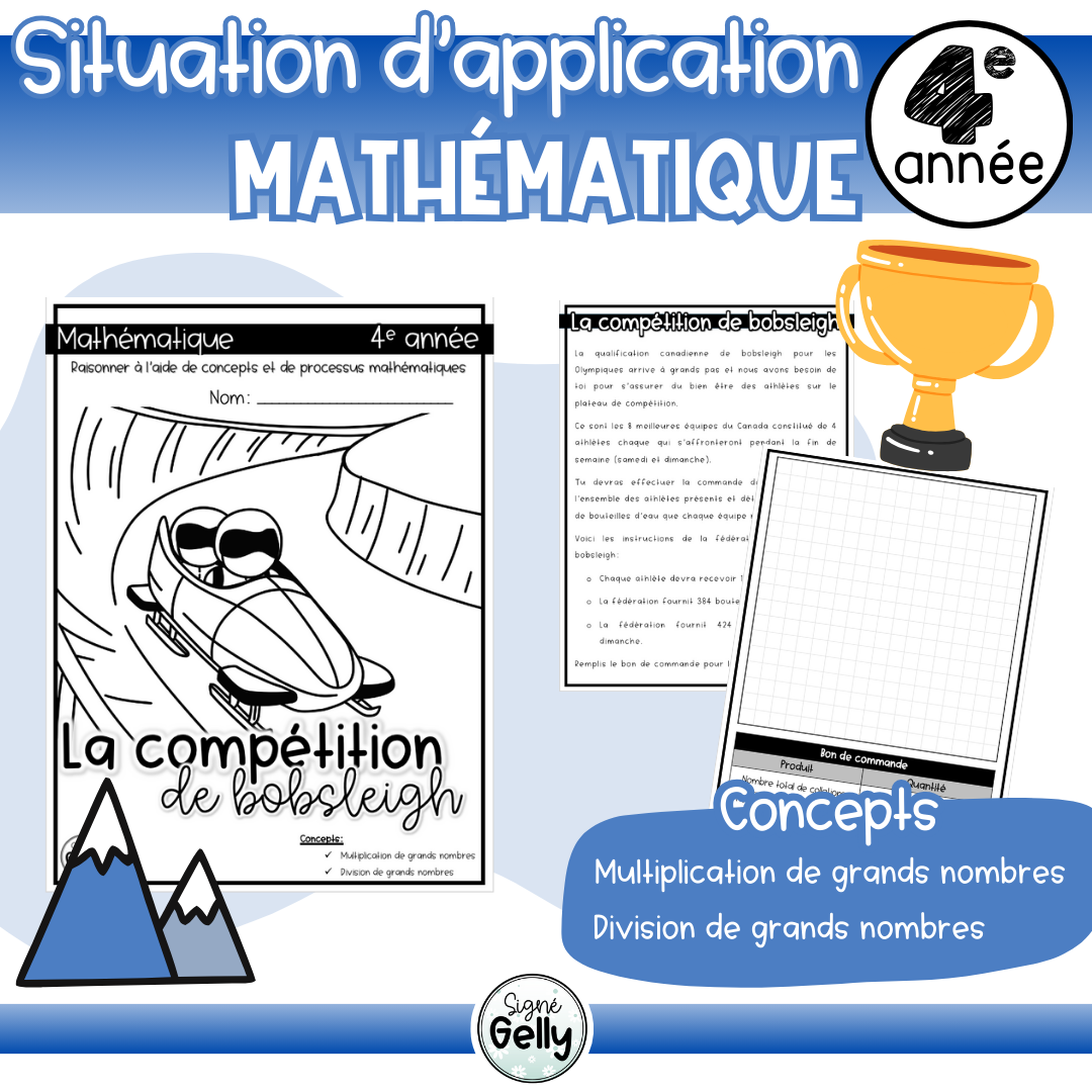 Situation d'application- La compétition de bobsleigh